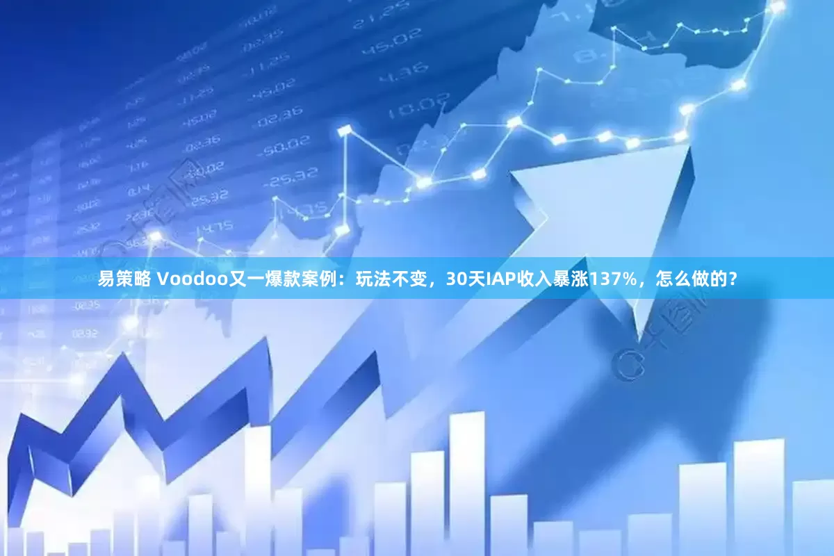 易策略 Voodoo又一爆款案例：玩法不变，30天IAP收入暴涨137%，怎么做的？
